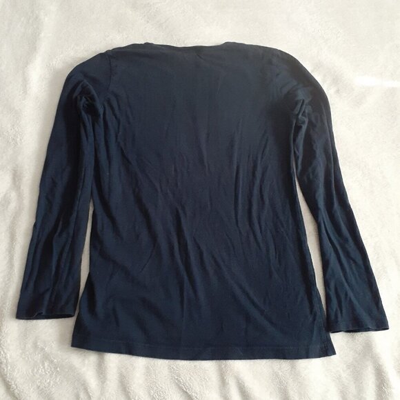Stirrups Clothing Girl's Size XL (14-16) Navy Walk Trot Canter Long Sleeve Shirt - Picture 9 of 9